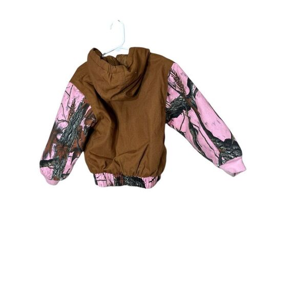 Outdoor Habitat Insulated Hunting Utility Jacket Coat Pink Brown‎ Camo Size 3T - Picture 7 of 7